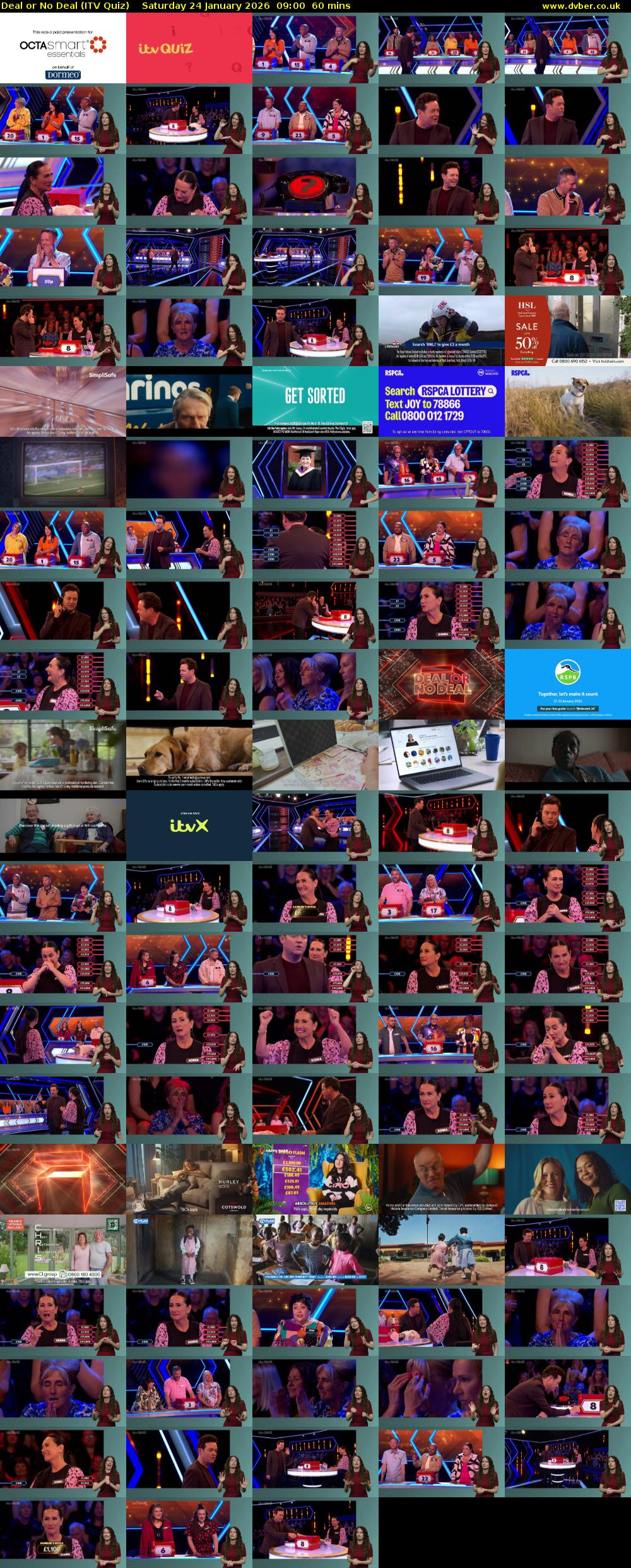Deal or No Deal (ITV Quiz) Saturday 24 January 2026 09:00 - 10:00