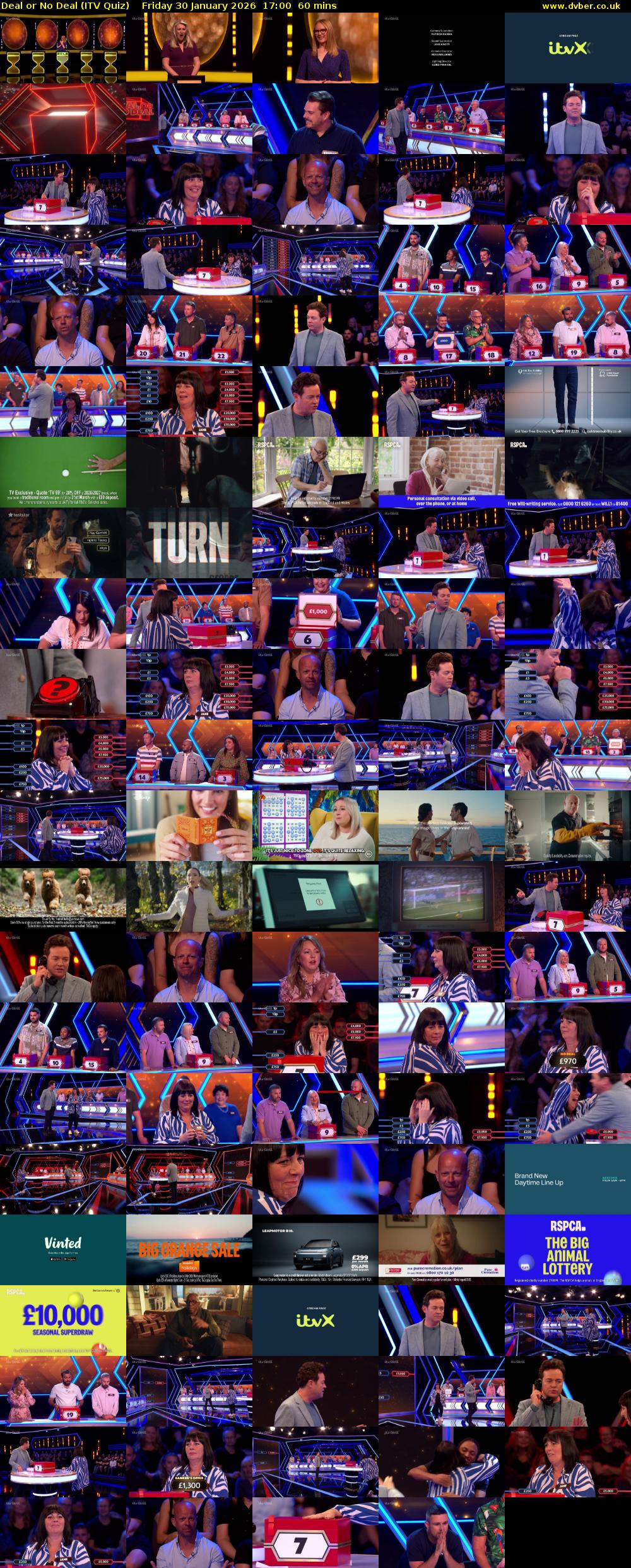 Deal or No Deal (ITV Quiz) Friday 30 January 2026 17:00 - 18:00