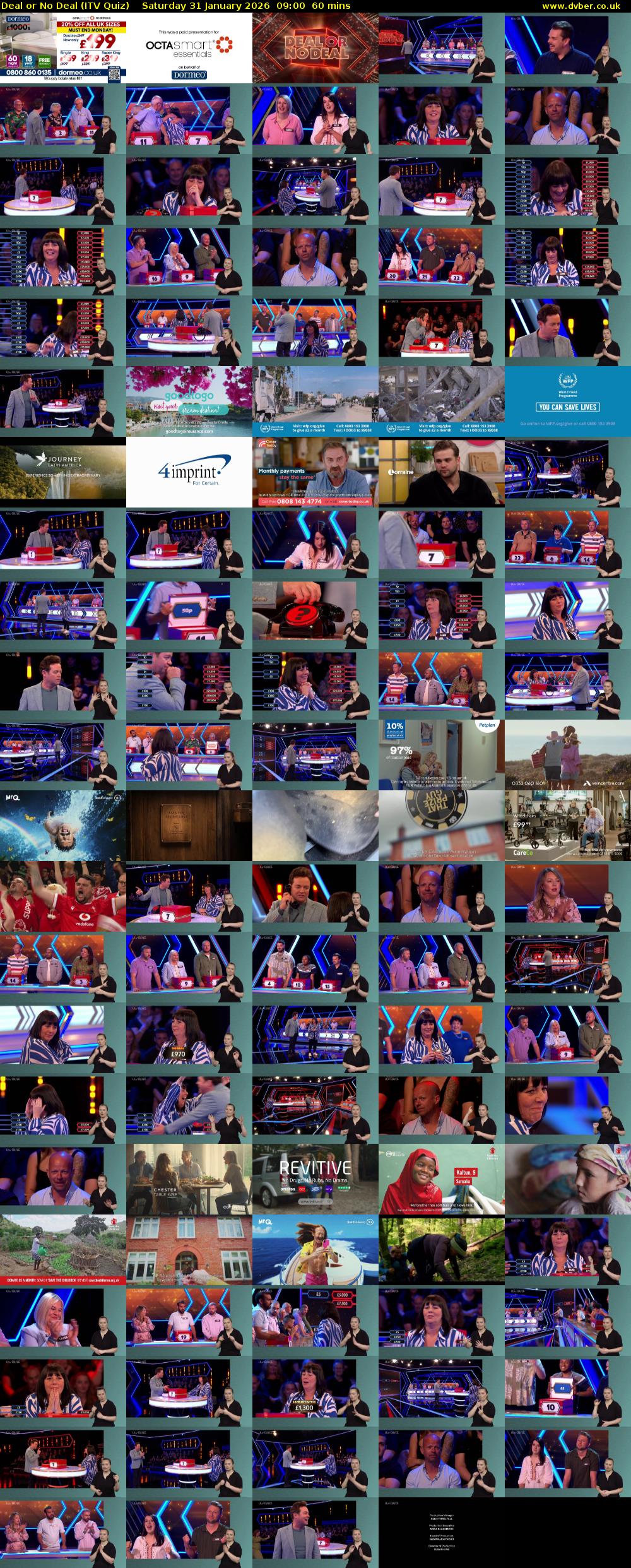 Deal or No Deal (ITV Quiz) Saturday 31 January 2026 09:00 - 10:00