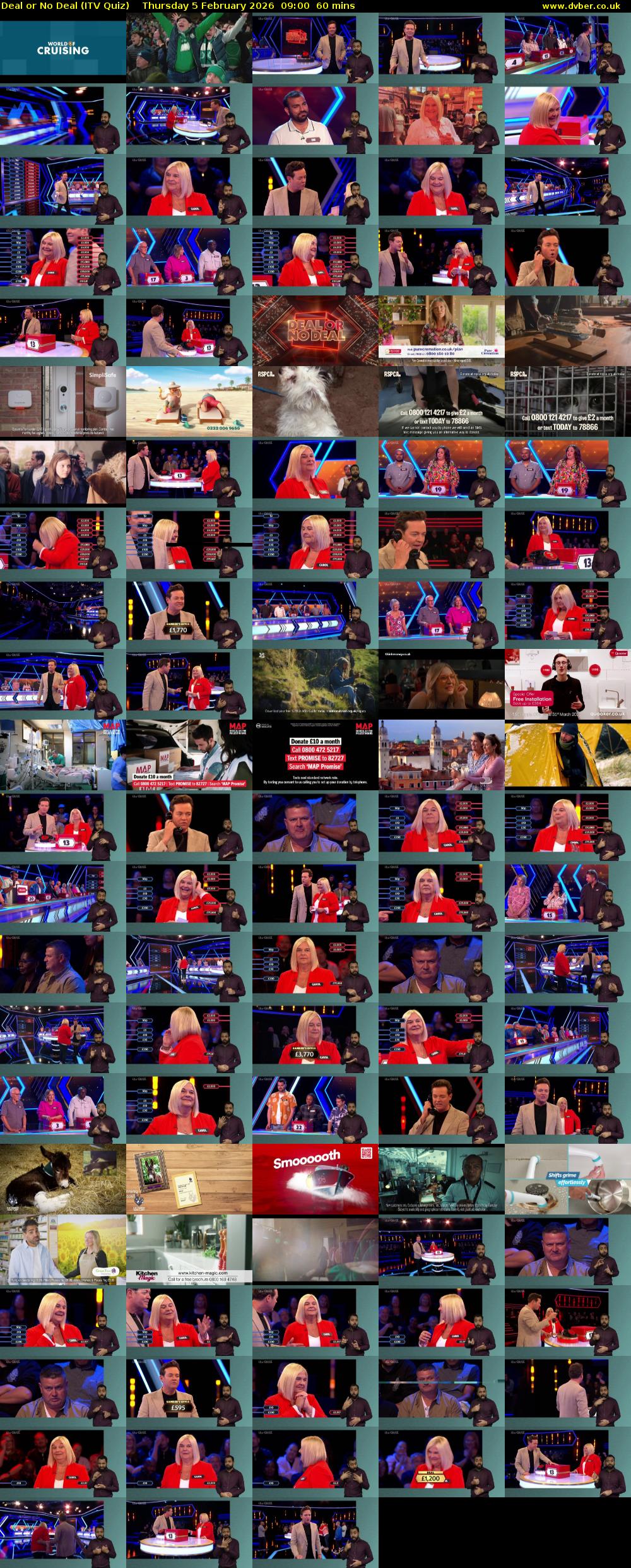 Deal or No Deal (ITV Quiz) Thursday 5 February 2026 09:00 - 10:00