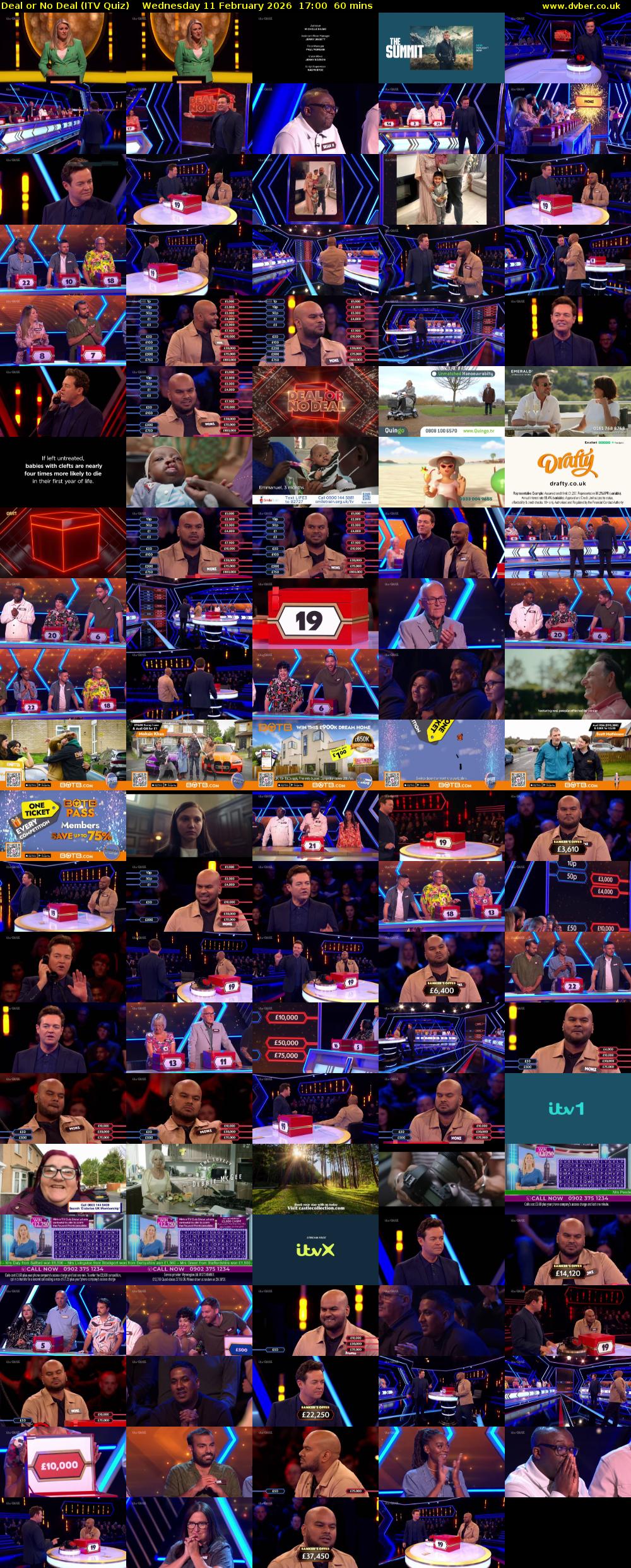 Deal or No Deal (ITV Quiz) Wednesday 11 February 2026 17:00 - 18:00