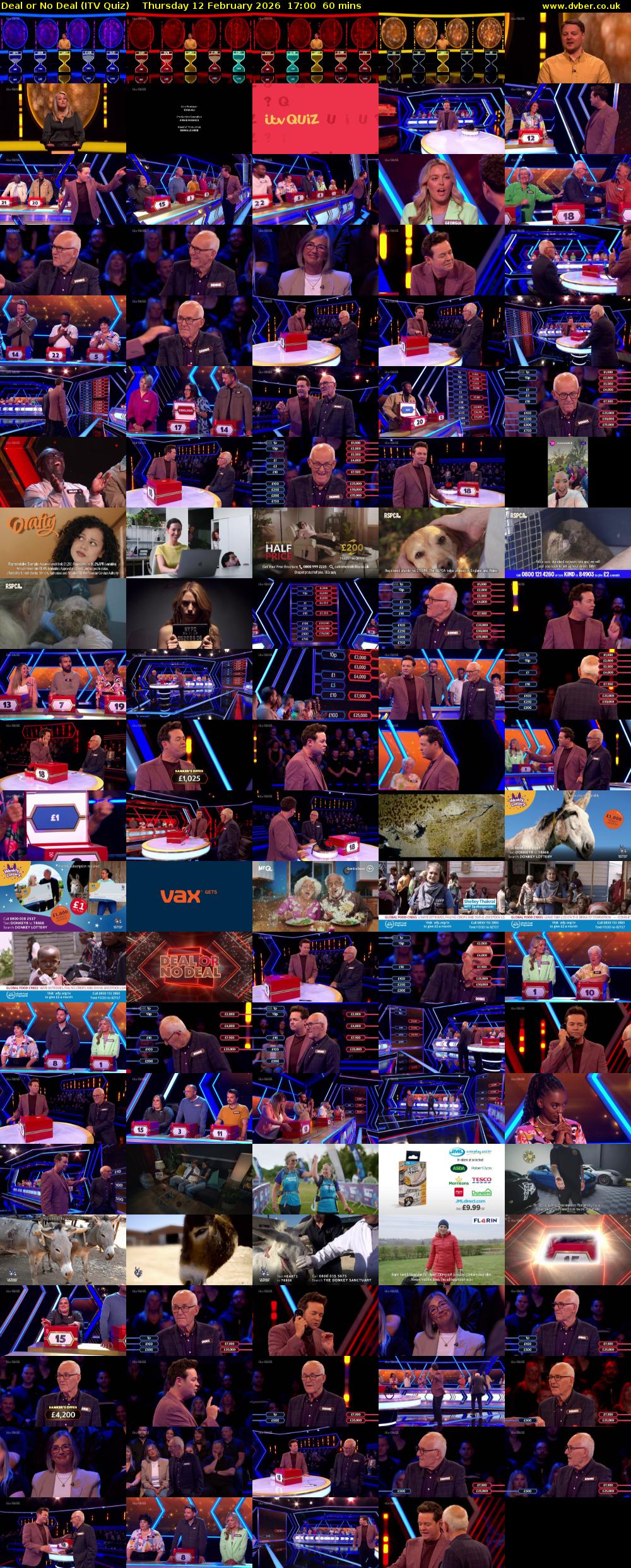 Deal or No Deal (ITV Quiz) Thursday 12 February 2026 17:00 - 18:00