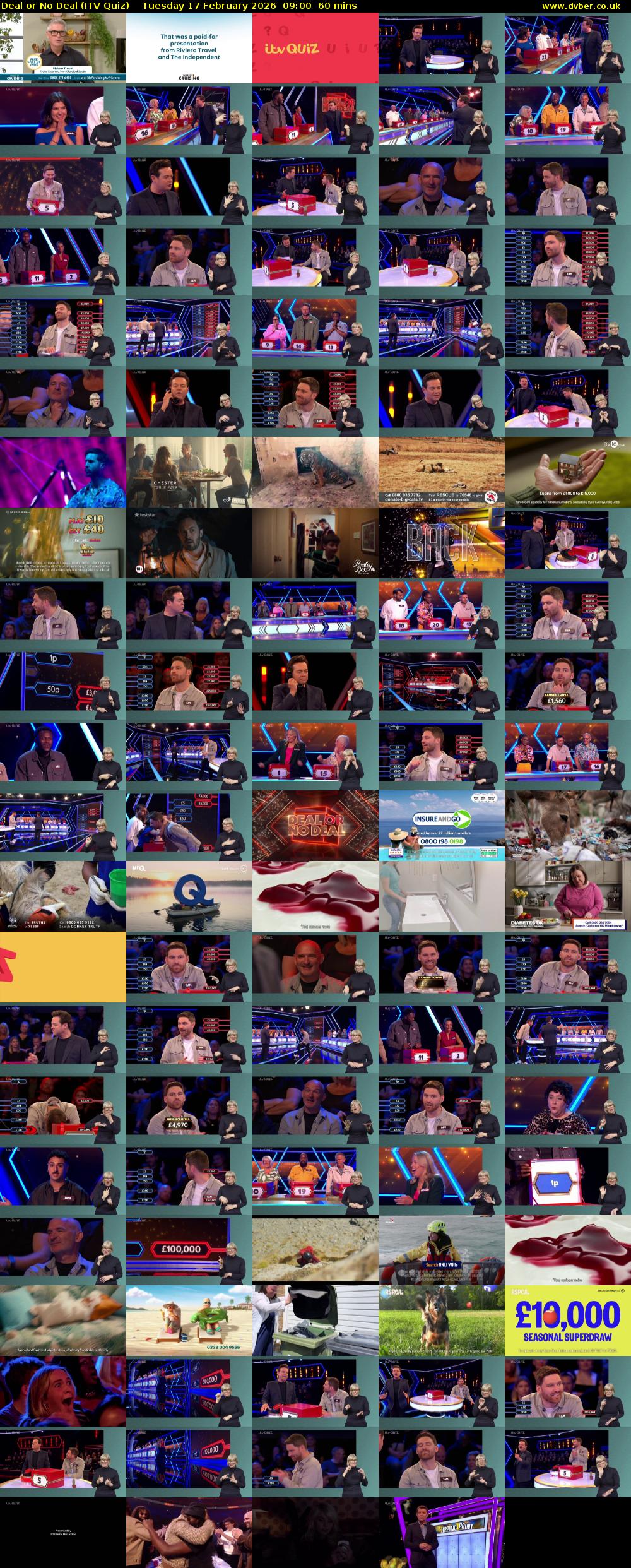 Deal or No Deal (ITV Quiz) Tuesday 17 February 2026 09:00 - 10:00