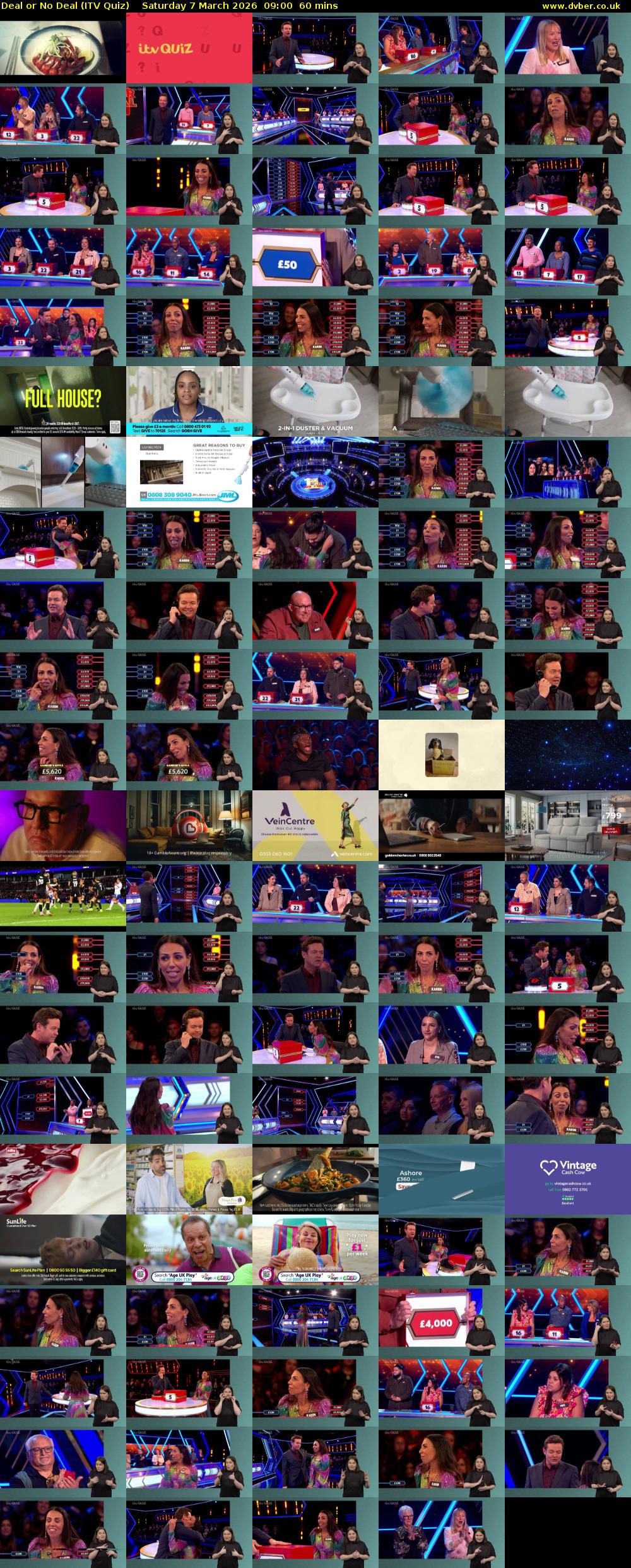 Deal or No Deal (ITV Quiz) Saturday 7 March 2026 09:00 - 10:00