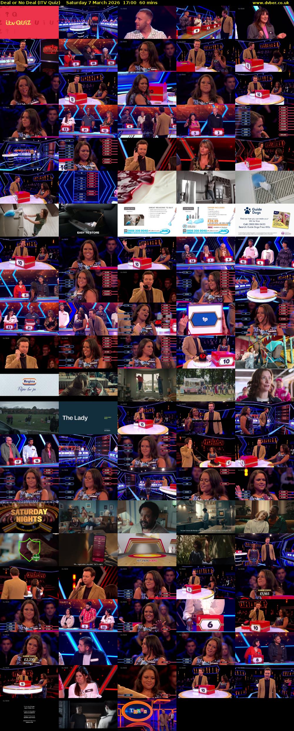 Deal or No Deal (ITV Quiz) Saturday 7 March 2026 17:00 - 18:00