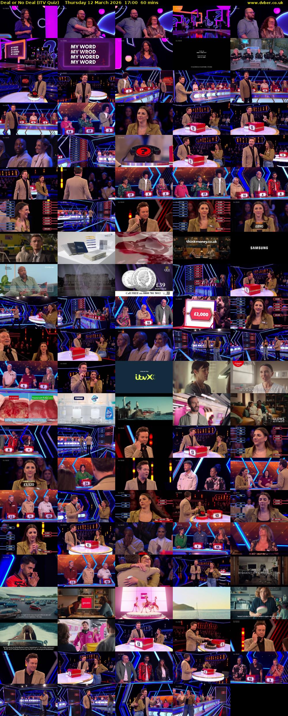 Deal or No Deal (ITV Quiz) Thursday 12 March 2026 17:00 - 18:00