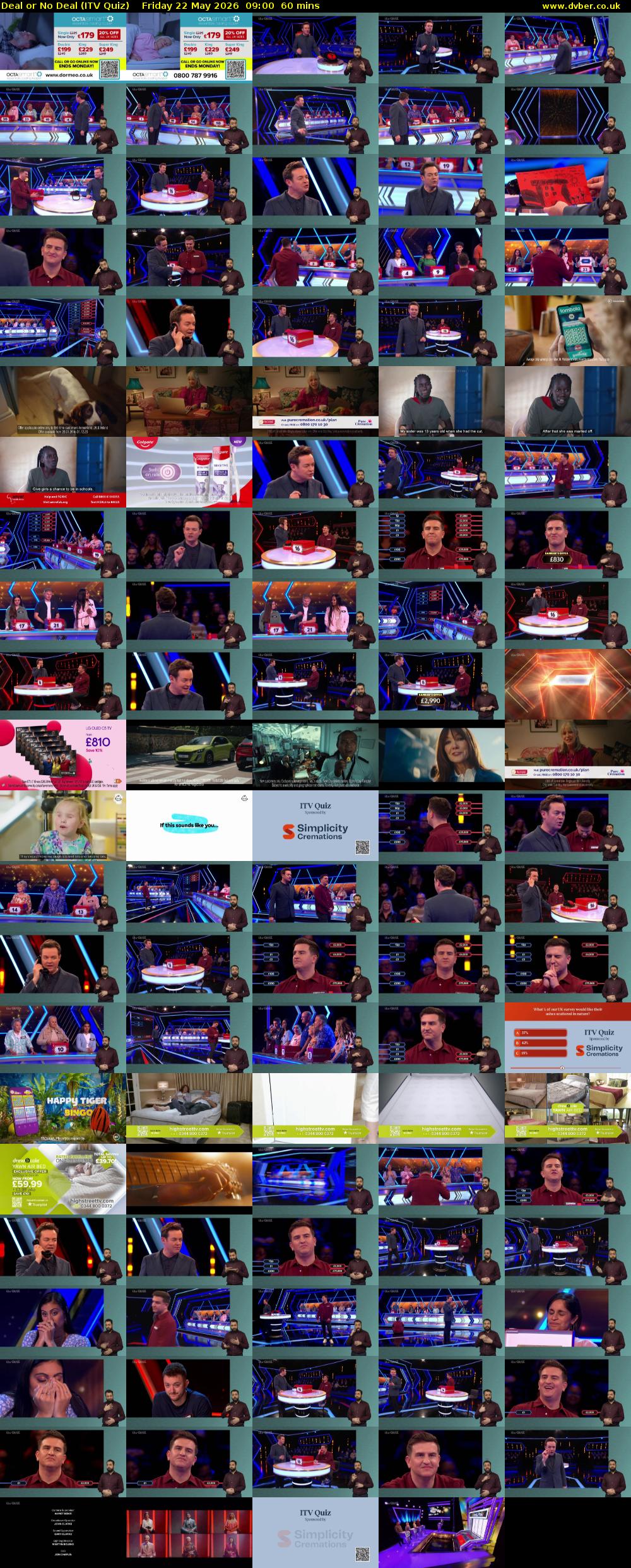 Deal or No Deal (ITV Quiz) Friday 22 May 2026 09:00 - 10:00