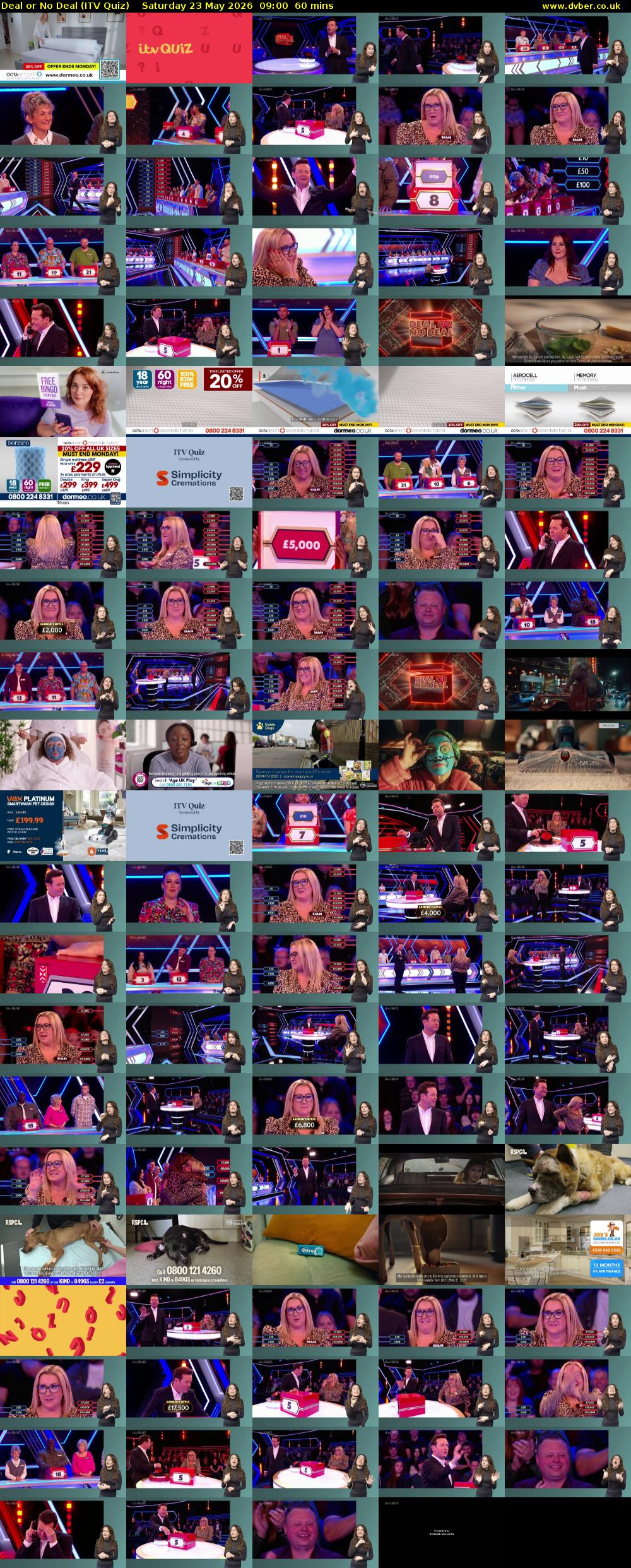 Deal or No Deal (ITV Quiz) Saturday 23 May 2026 09:00 - 10:00
