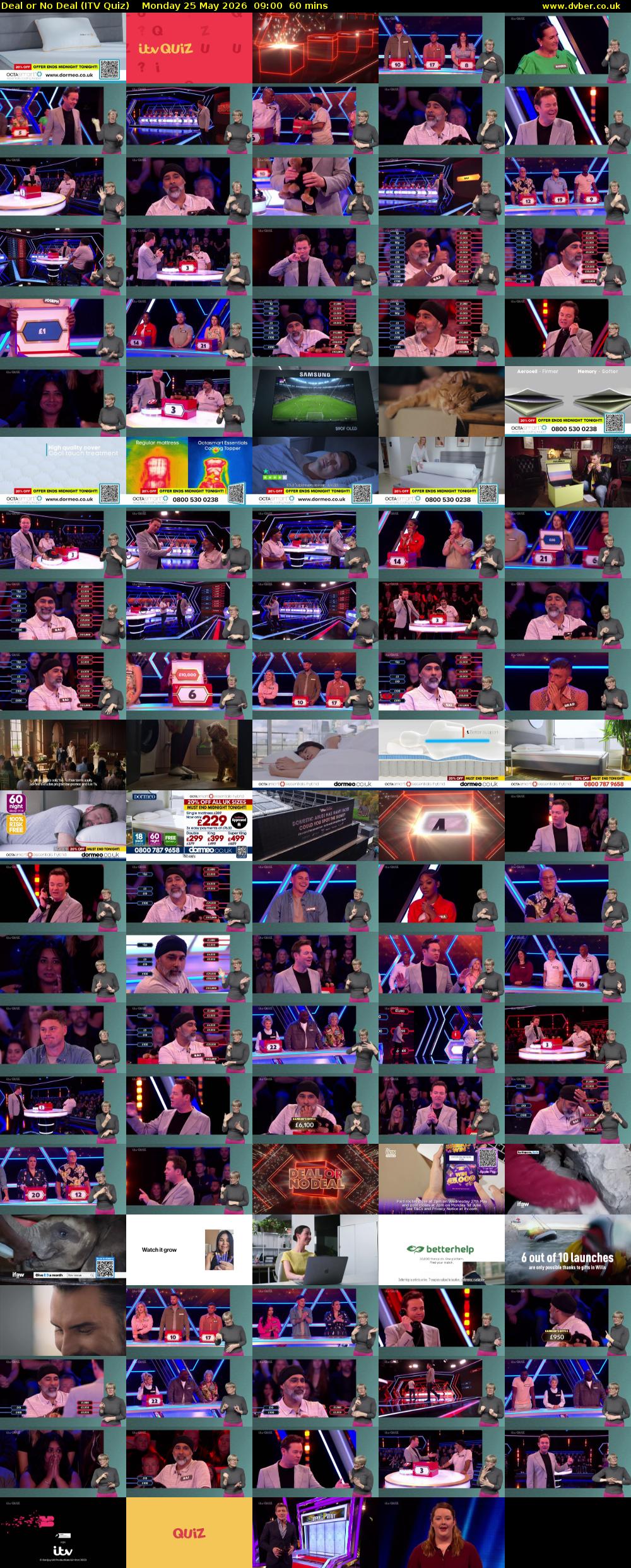Deal or No Deal (ITV Quiz) Monday 25 May 2026 09:00 - 10:00