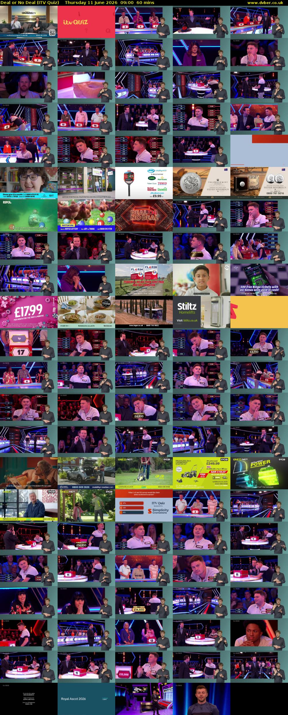 Deal or No Deal (ITV Quiz) Thursday 11 June 2026 09:00 - 10:00