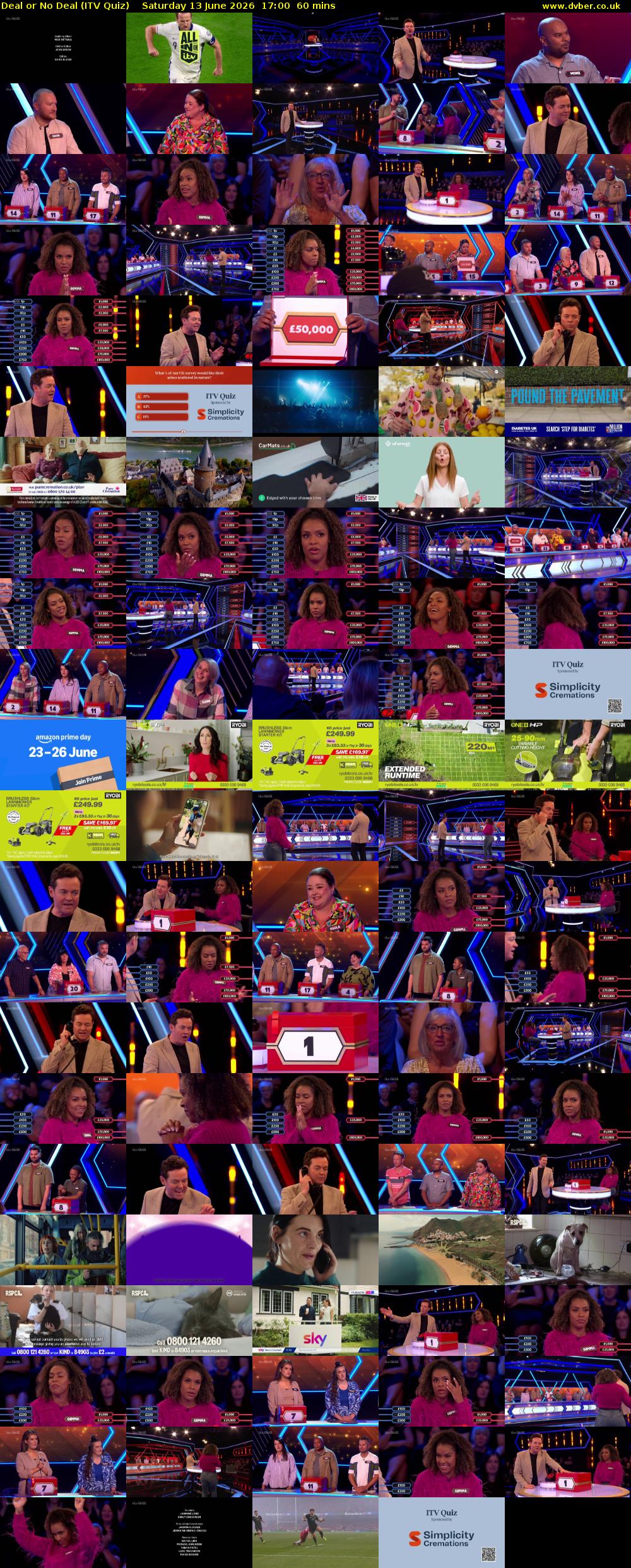 Deal or No Deal (ITV Quiz) Saturday 13 June 2026 17:00 - 18:00