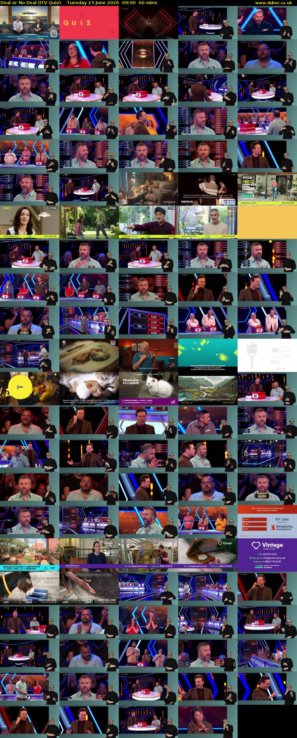 Deal or No Deal (ITV Quiz) Tuesday 23 June 2026 09:00 - 10:00