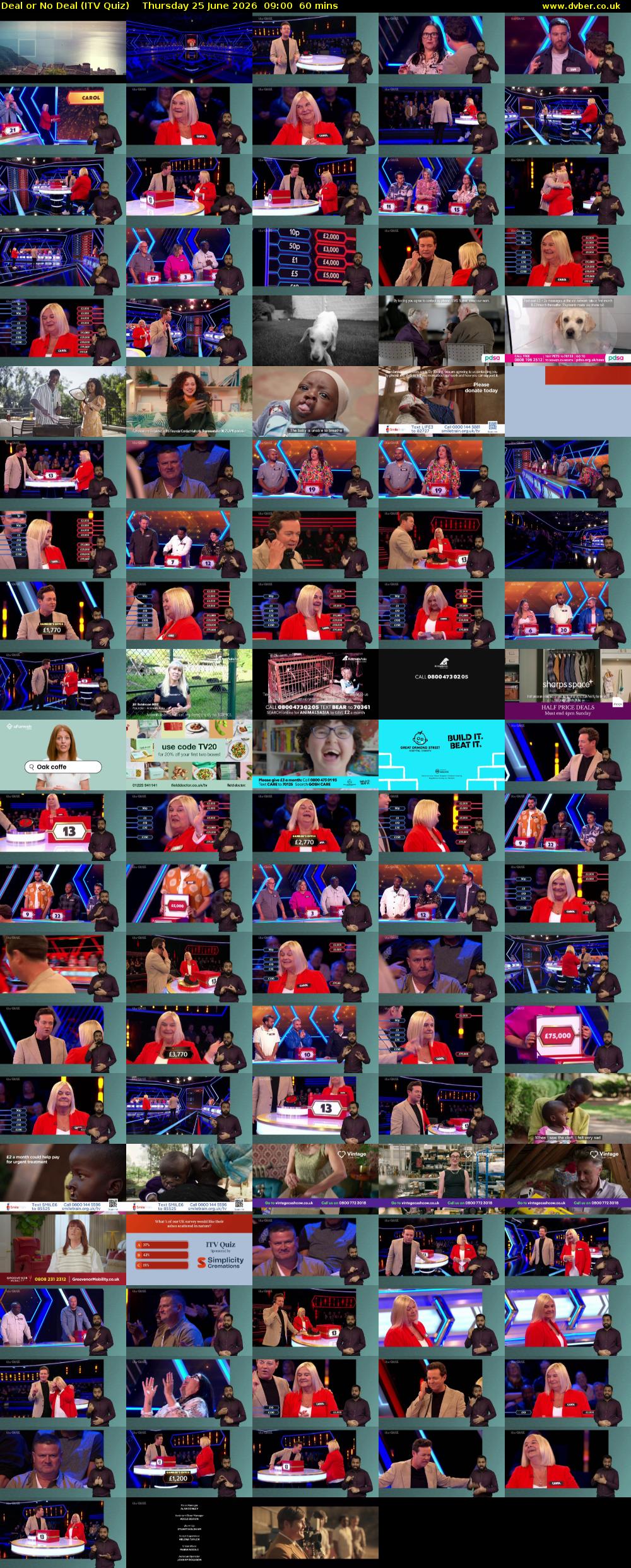 Deal or No Deal (ITV Quiz) Thursday 25 June 2026 09:00 - 10:00