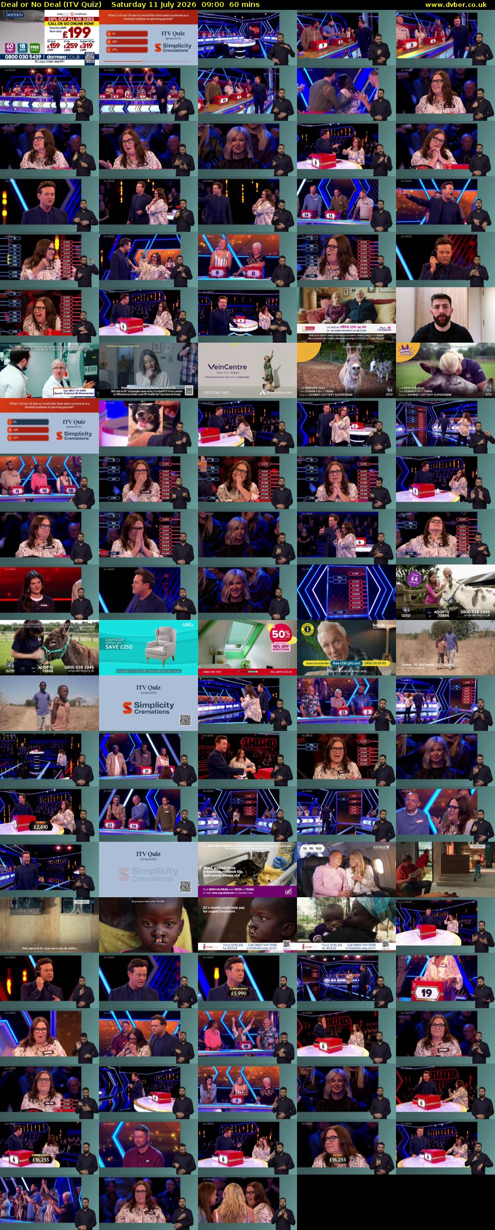 Deal or No Deal (ITV Quiz) Saturday 11 July 2026 09:00 - 10:00