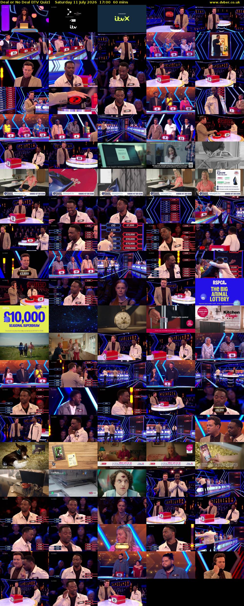 Deal or No Deal (ITV Quiz) Saturday 11 July 2026 17:00 - 18:00