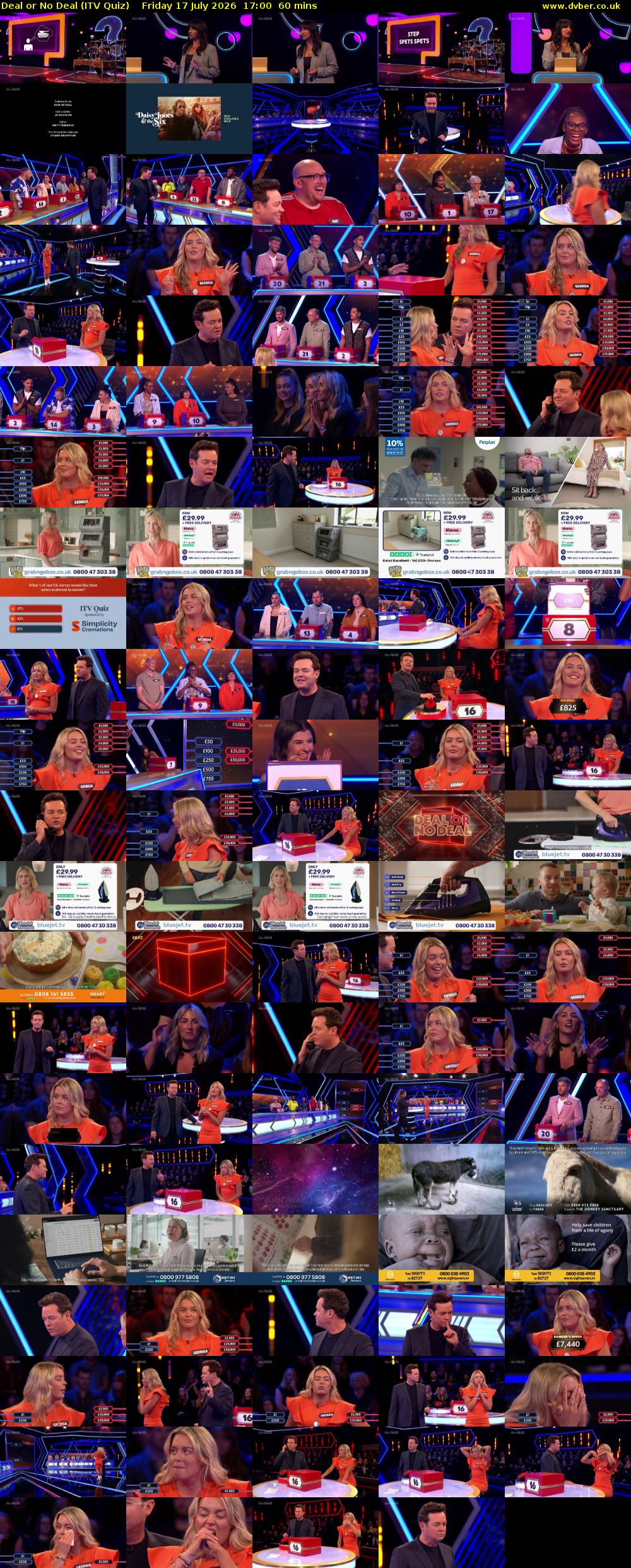 Deal or No Deal (ITV Quiz) Friday 17 July 2026 17:00 - 18:00