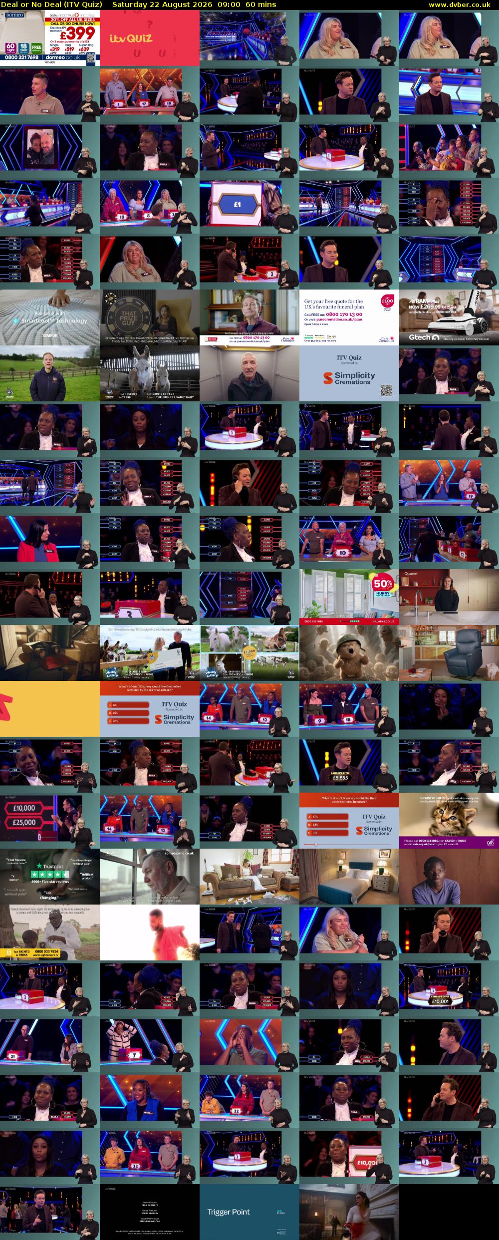 Deal or No Deal (ITV Quiz) Saturday 22 August 2026 09:00 - 10:00
