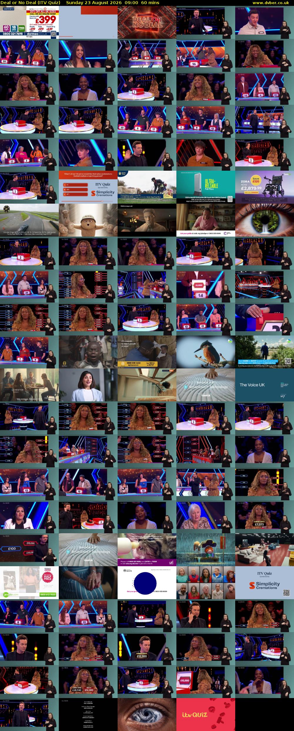 Deal or No Deal (ITV Quiz) Sunday 23 August 2026 09:00 - 10:00