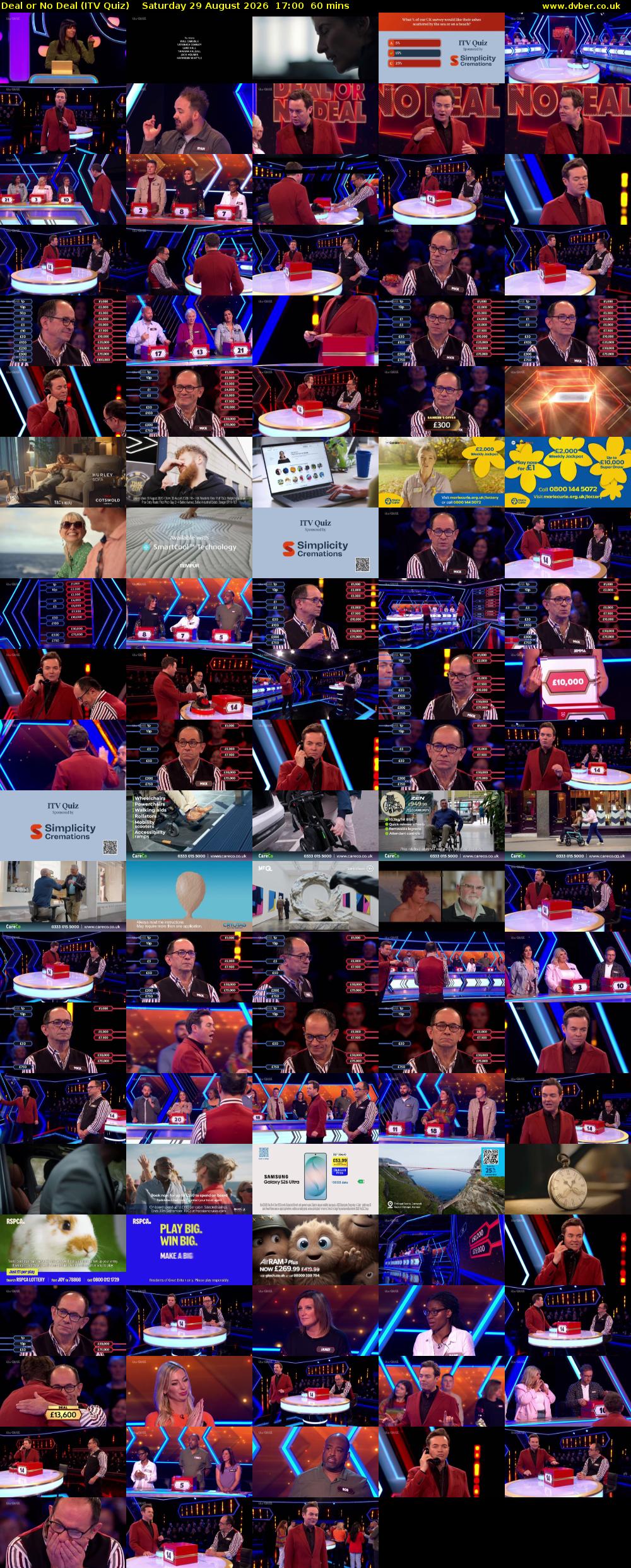 Deal or No Deal (ITV Quiz) Saturday 29 August 2026 17:00 - 18:00