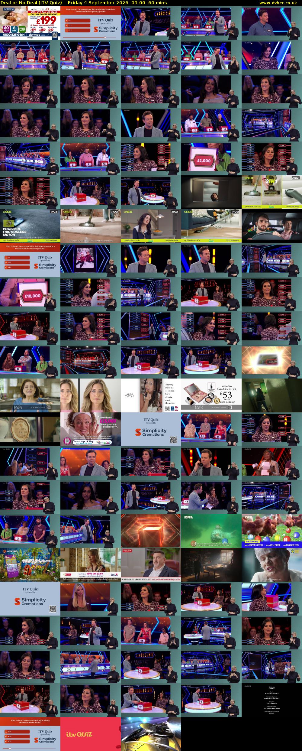 Deal or No Deal (ITV Quiz) Friday 4 September 2026 09:00 - 10:00
