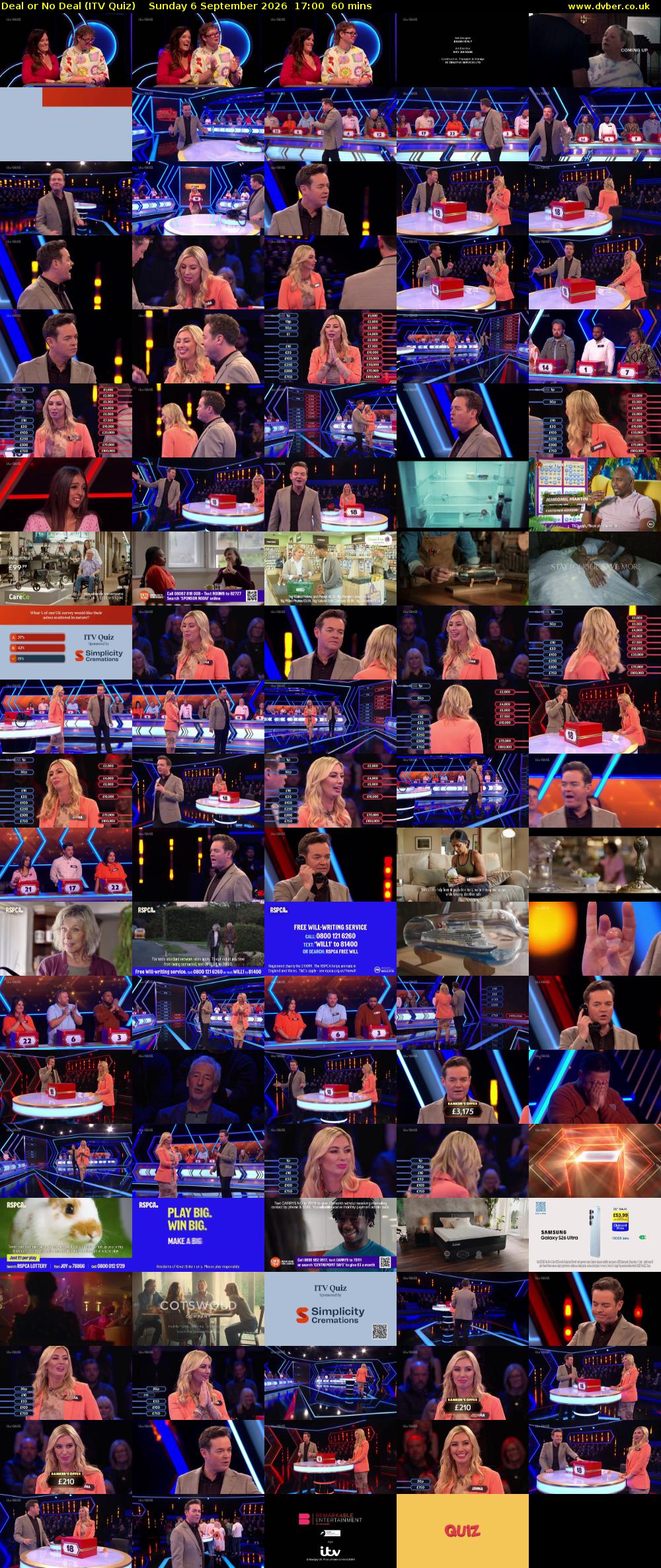 Deal or No Deal (ITV Quiz) Sunday 6 September 2026 17:00 - 18:00