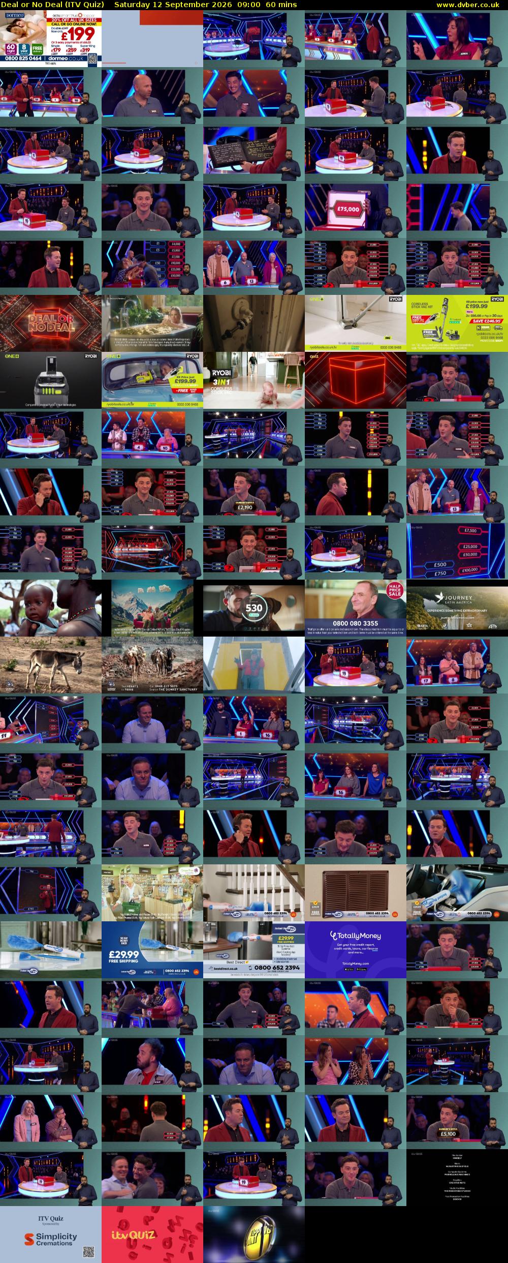 Deal or No Deal (ITV Quiz) Saturday 12 September 2026 09:00 - 10:00
