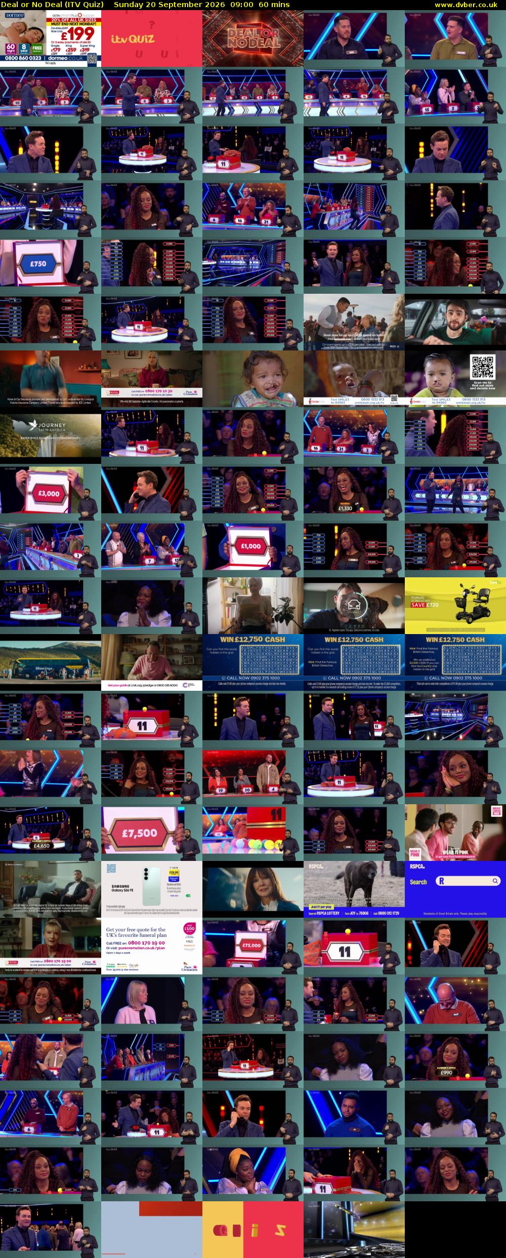 Deal or No Deal (ITV Quiz) Sunday 20 September 2026 09:00 - 10:00