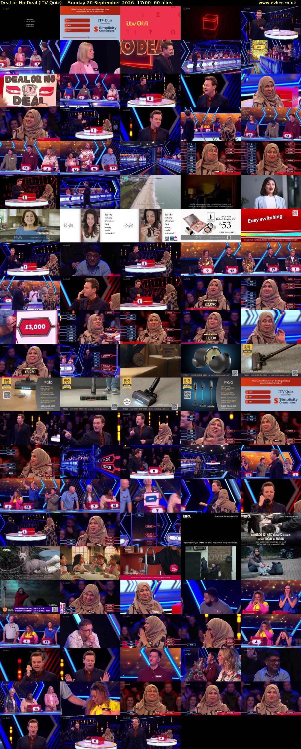 Deal or No Deal (ITV Quiz) Sunday 20 September 2026 17:00 - 18:00