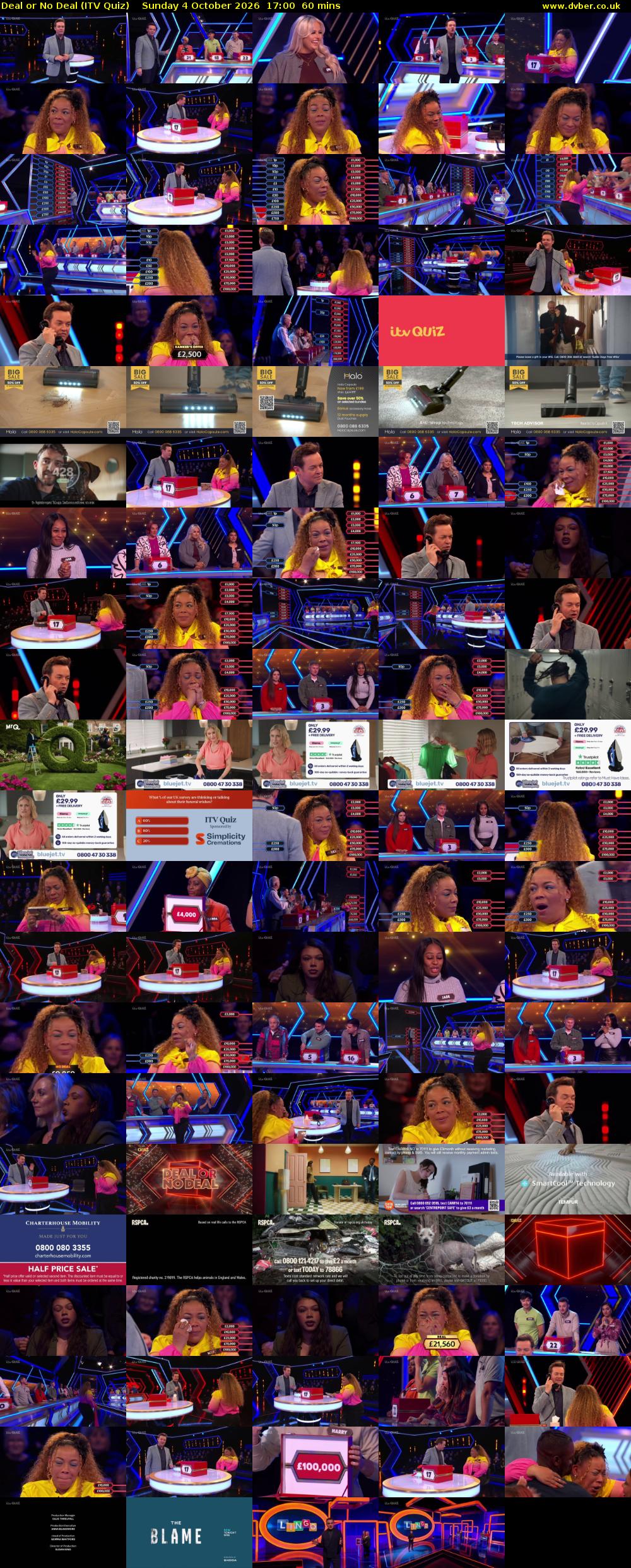 Deal or No Deal (ITV Quiz) Sunday 4 October 2026 17:00 - 18:00