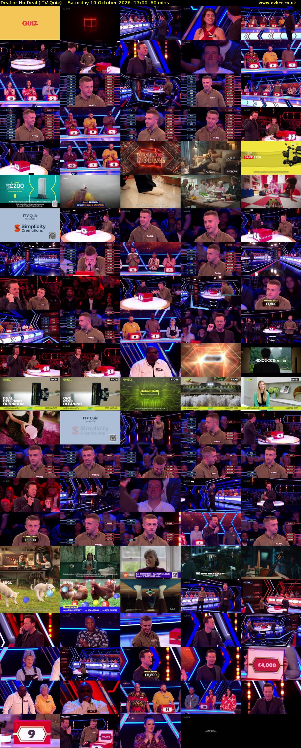 Deal or No Deal (ITV Quiz) Saturday 10 October 2026 17:00 - 18:00