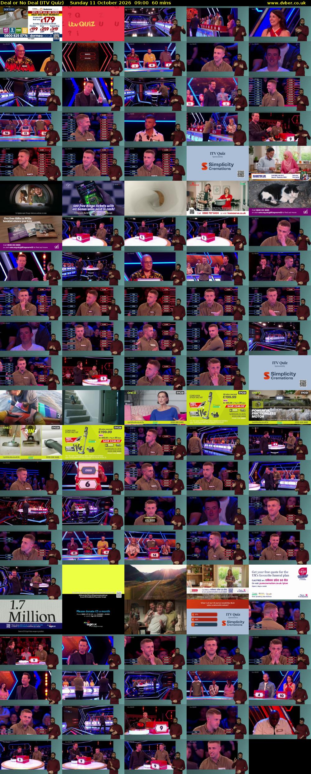 Deal or No Deal (ITV Quiz) Sunday 11 October 2026 09:00 - 10:00