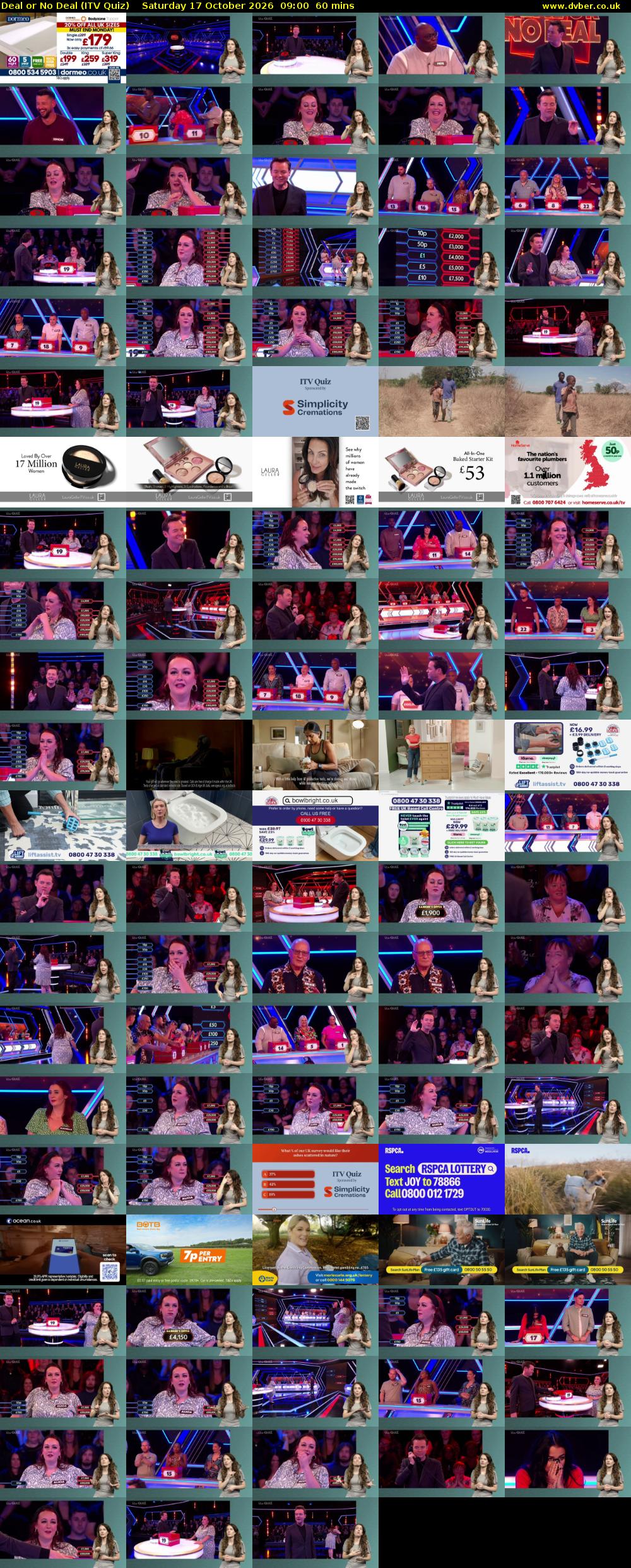 Deal or No Deal (ITV Quiz) Saturday 17 October 2026 09:00 - 10:00