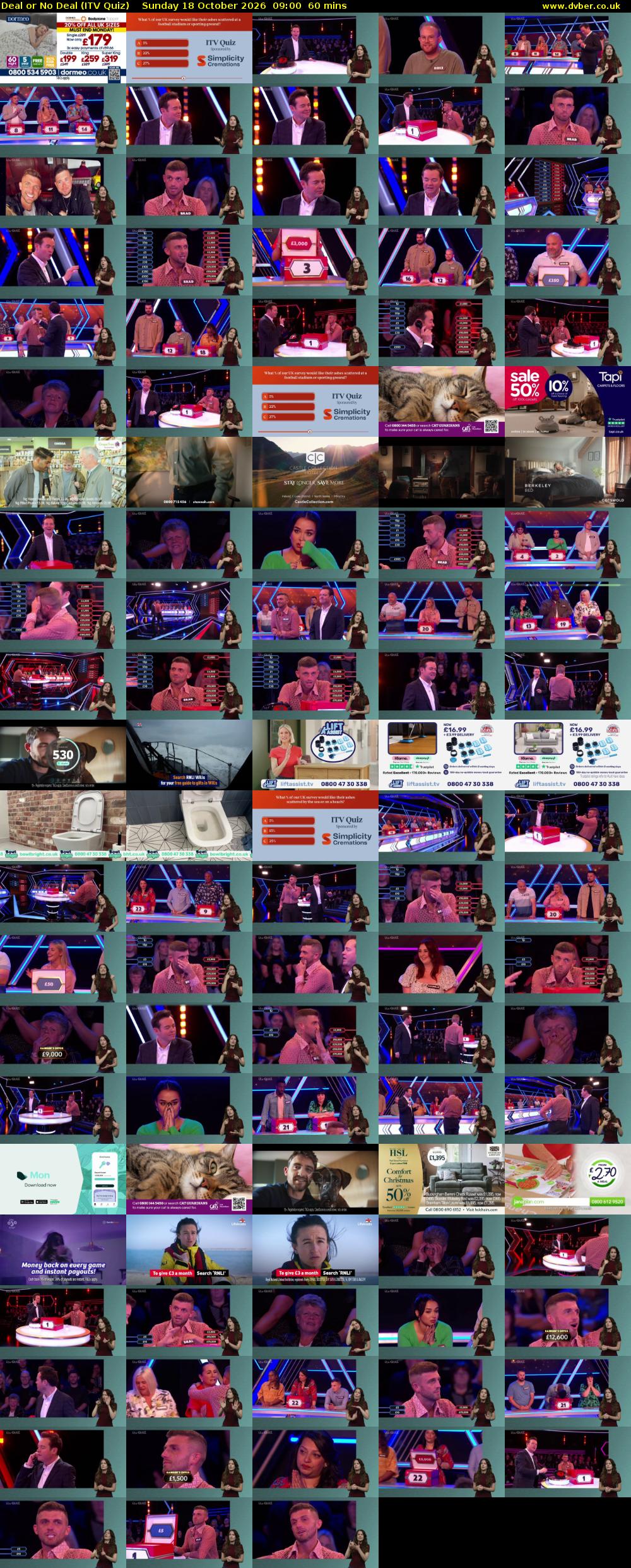 Deal or No Deal (ITV Quiz) Sunday 18 October 2026 09:00 - 10:00