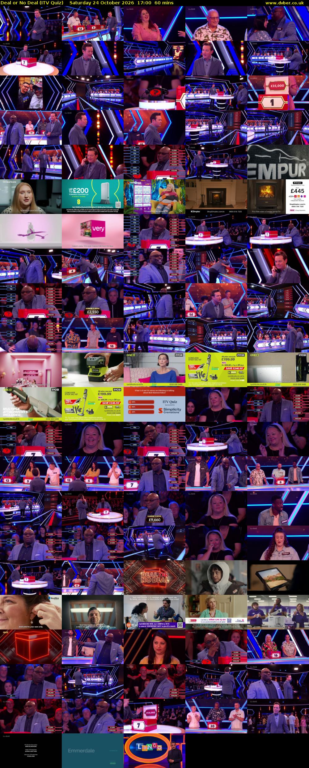 Deal or No Deal (ITV Quiz) Saturday 24 October 2026 17:00 - 18:00