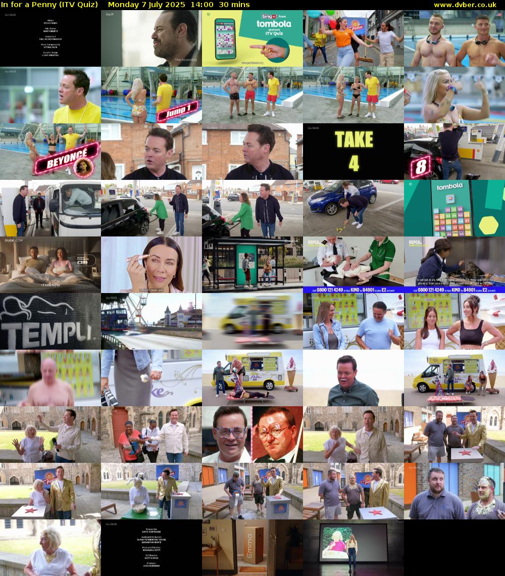 In for a Penny (ITV Quiz) Monday 7 July 2025 14:00 - 14:30