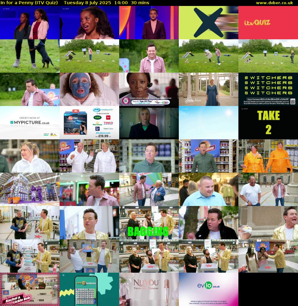 In for a Penny (ITV Quiz) Tuesday 8 July 2025 14:00 - 14:30