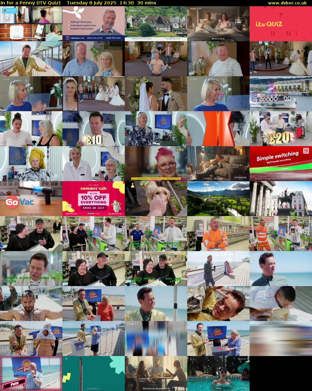 In for a Penny (ITV Quiz) Tuesday 8 July 2025 14:30 - 15:00