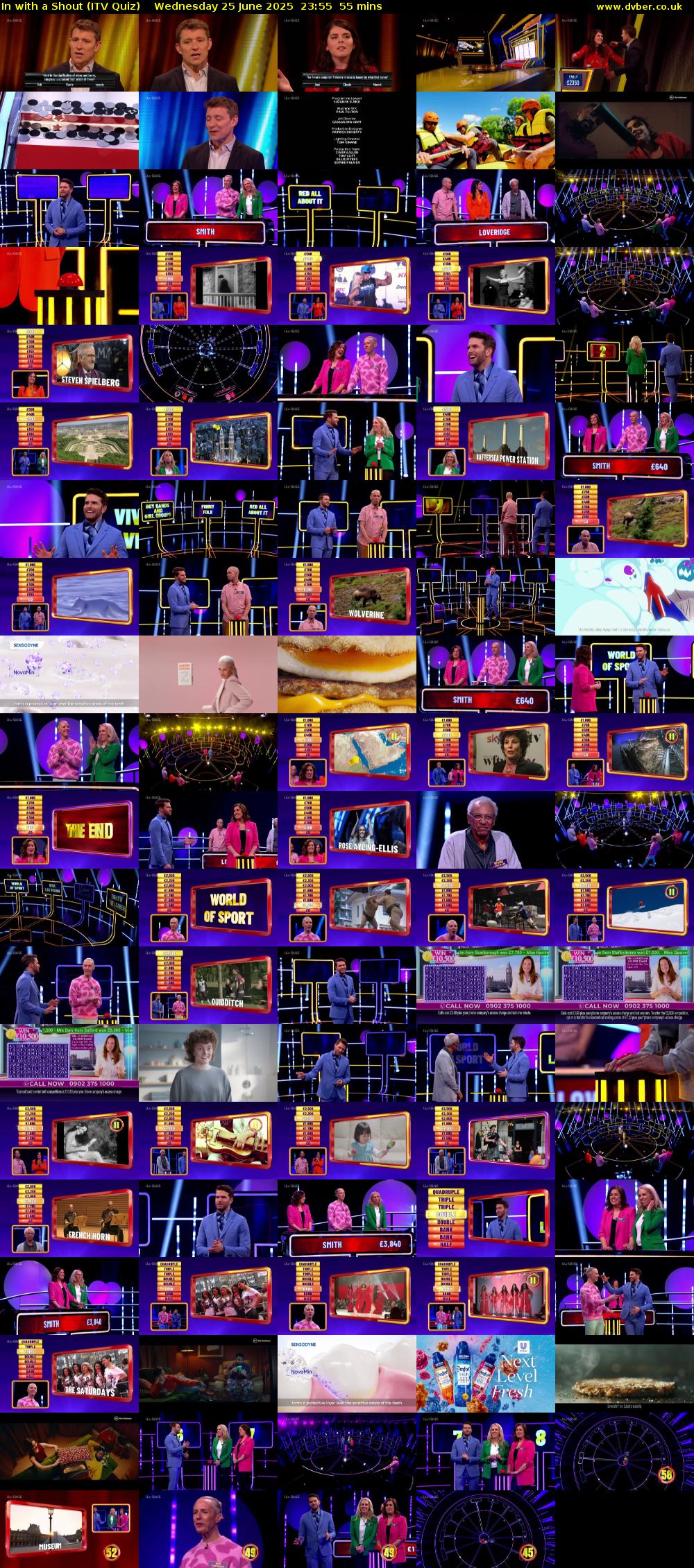 In with a Shout (ITV Quiz) Wednesday 25 June 2025 23:55 - 00:50