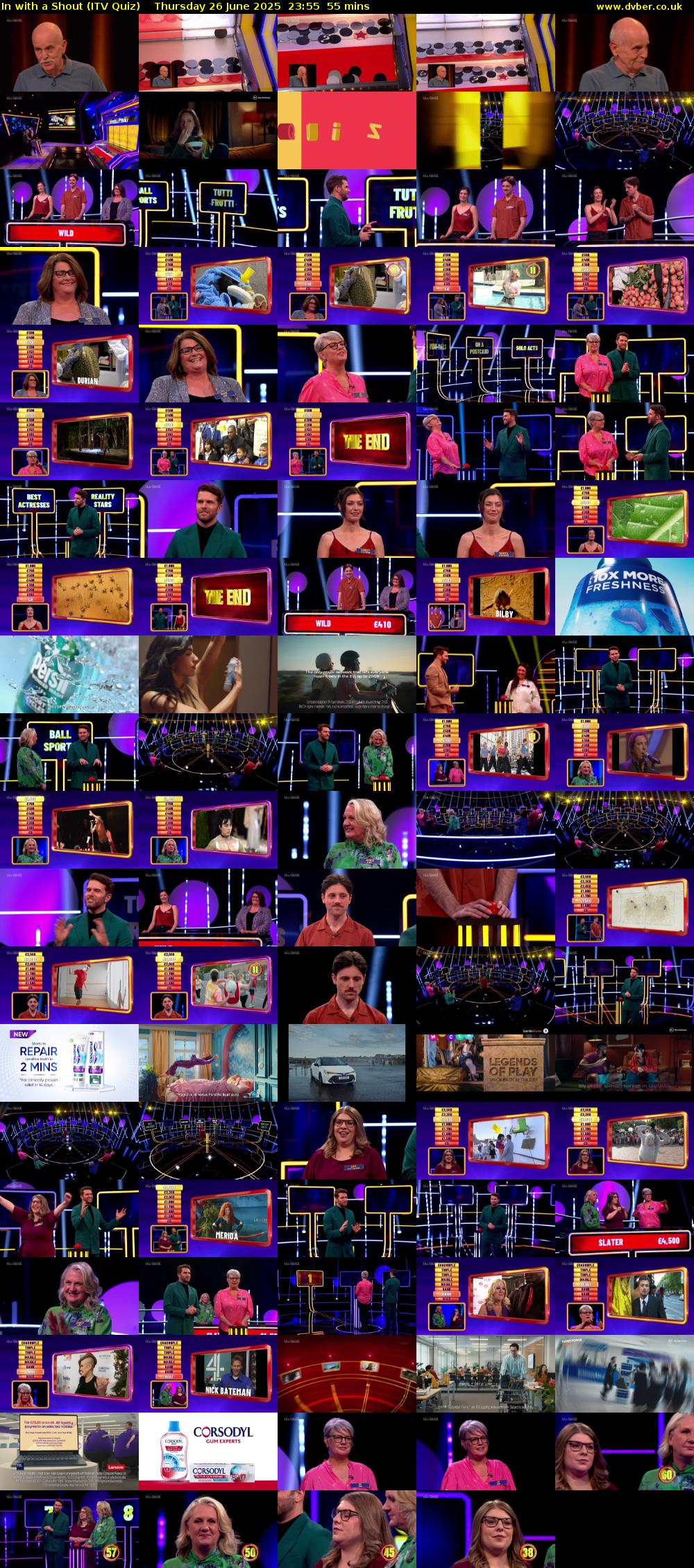In with a Shout (ITV Quiz) Thursday 26 June 2025 23:55 - 00:50
