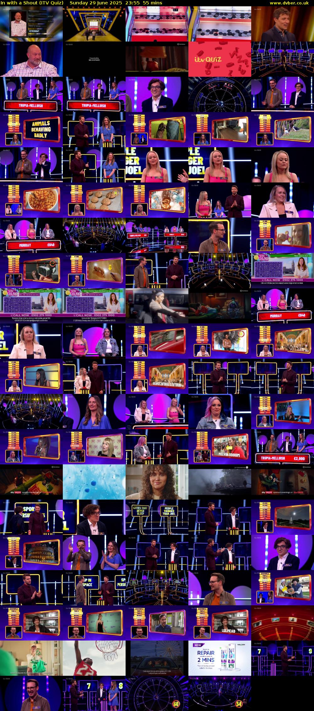 In with a Shout (ITV Quiz) Sunday 29 June 2025 23:55 - 00:50