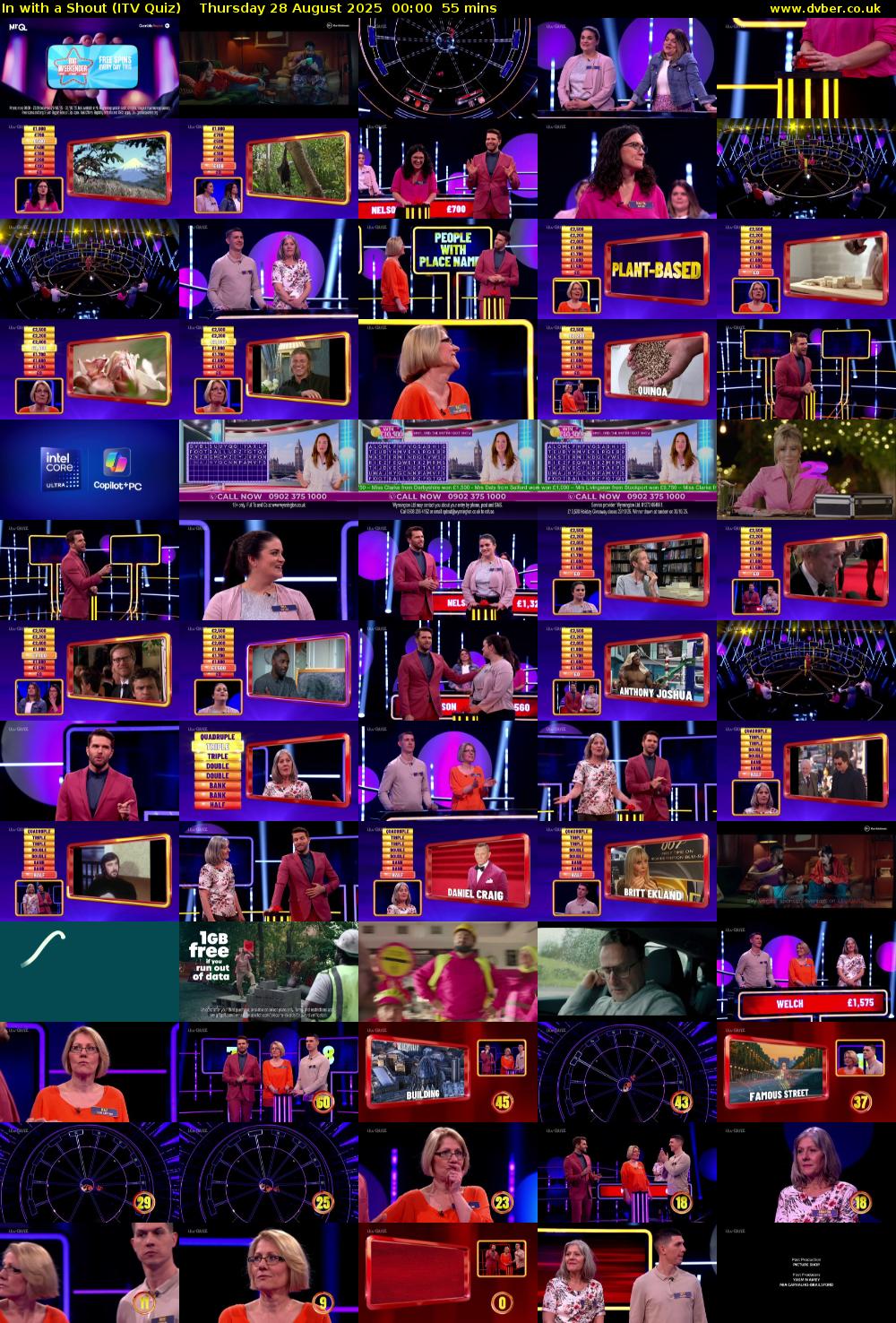 In with a Shout (ITV Quiz) Thursday 28 August 2025 00:00 - 00:55