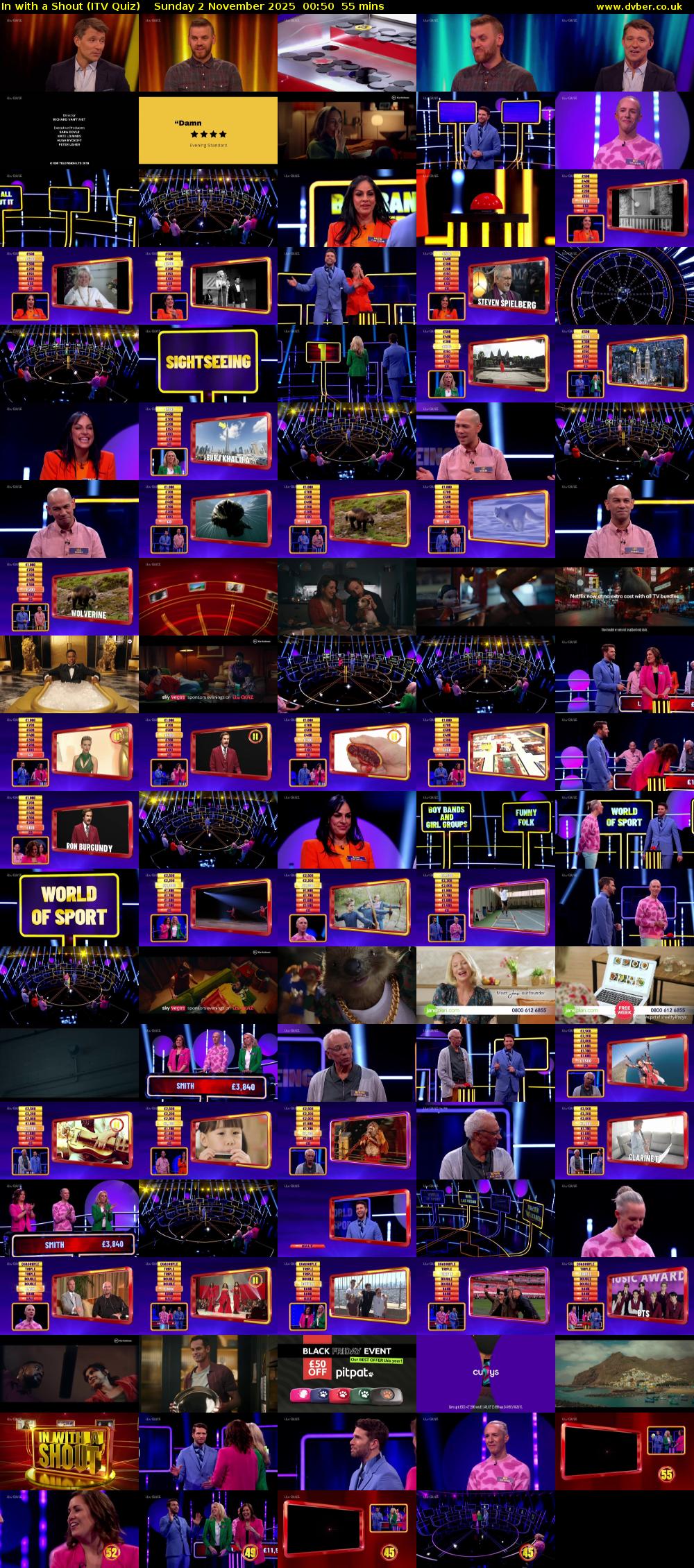 In with a Shout (ITV Quiz) Sunday 2 November 2025 00:50 - 01:45