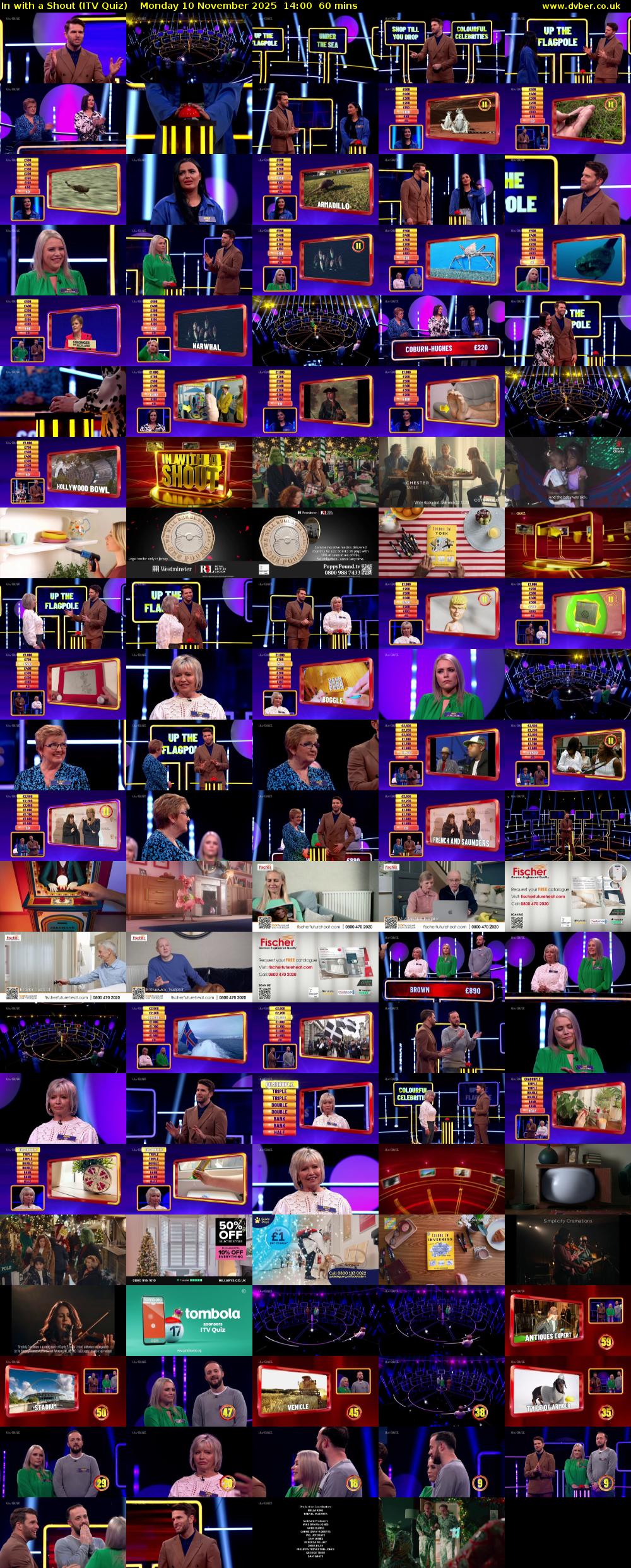 In with a Shout (ITV Quiz) Monday 10 November 2025 14:00 - 15:00