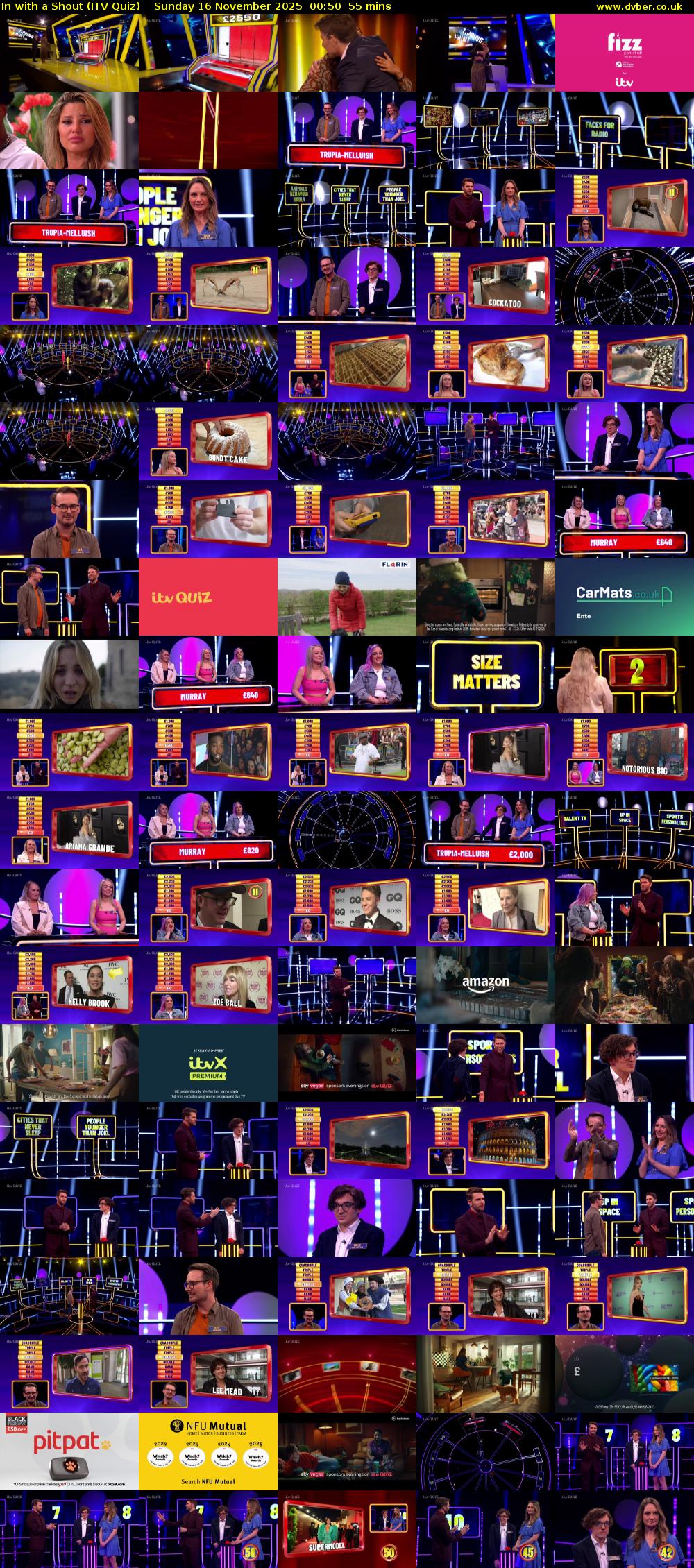 In with a Shout (ITV Quiz) Sunday 16 November 2025 00:50 - 01:45