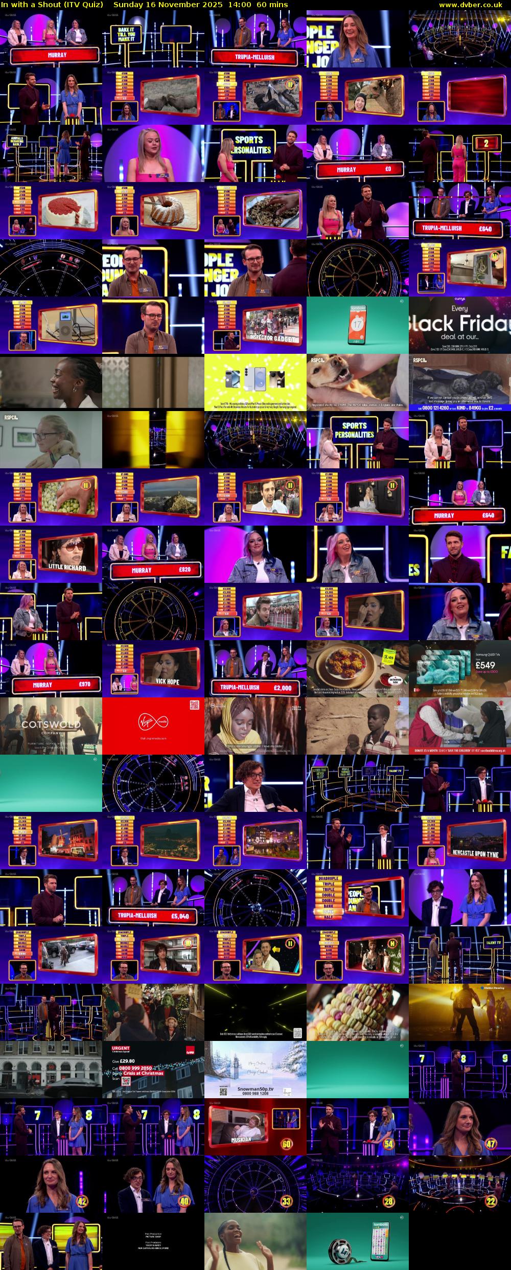 In with a Shout (ITV Quiz) Sunday 16 November 2025 14:00 - 15:00