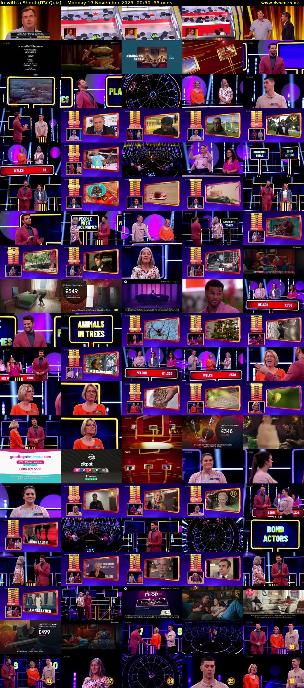 In with a Shout (ITV Quiz) Monday 17 November 2025 00:50 - 01:45