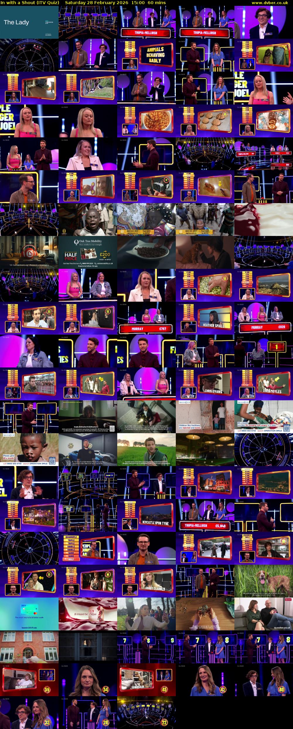 In with a Shout (ITV Quiz) Saturday 28 February 2026 15:00 - 16:00