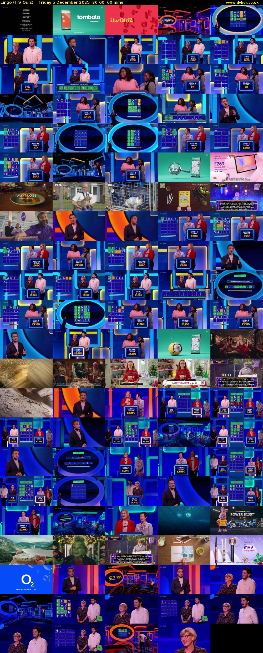 Lingo (ITV Quiz) Friday 5 December 2025 20:00 - 21:00