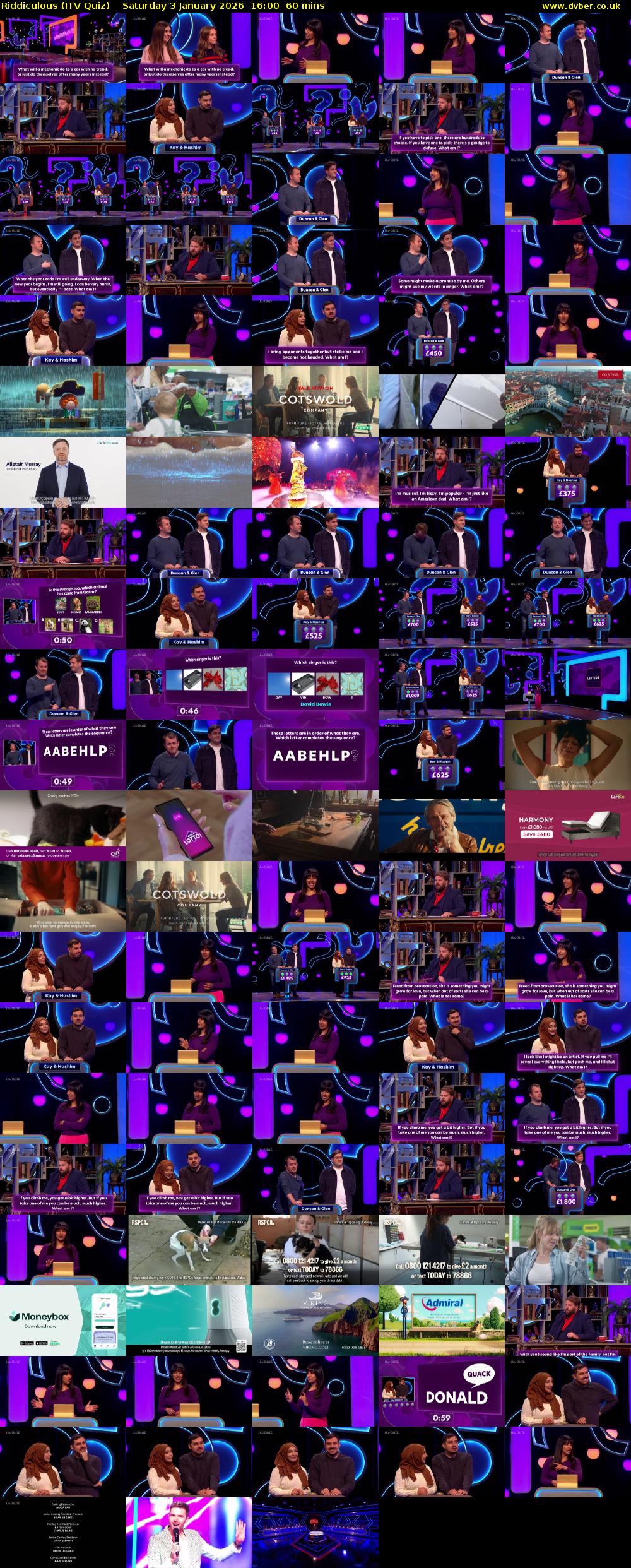 Riddiculous (ITV Quiz) Saturday 3 January 2026 16:00 - 17:00