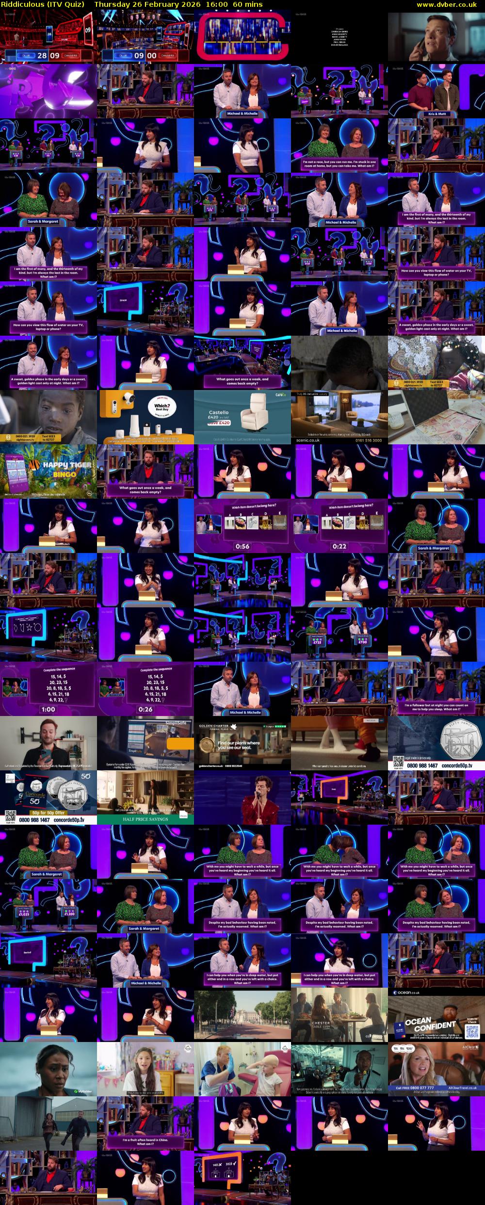 Riddiculous (ITV Quiz) Thursday 26 February 2026 16:00 - 17:00